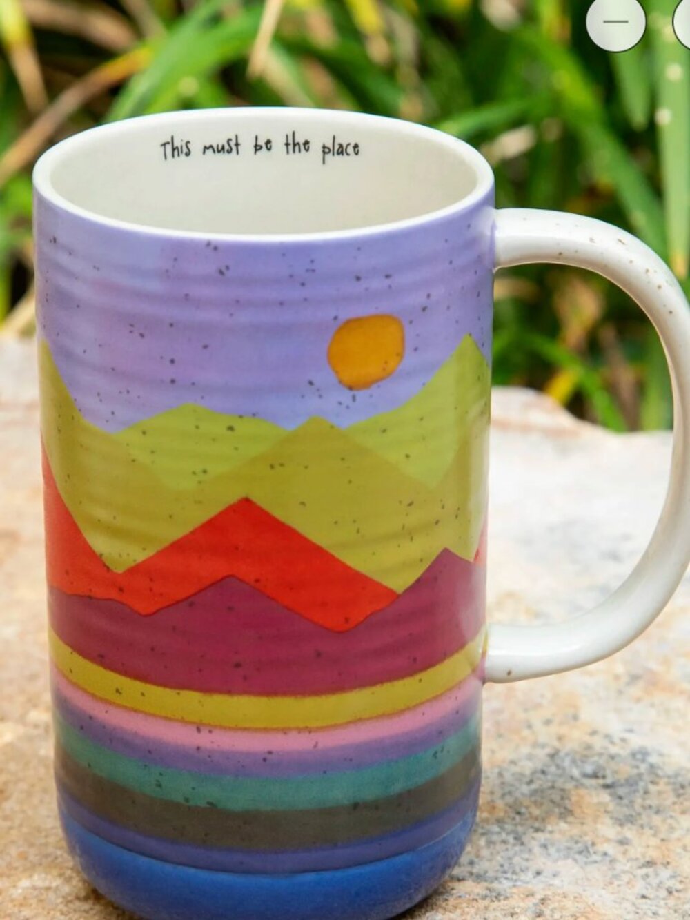 Natural Life Mountain Range Latte Mug